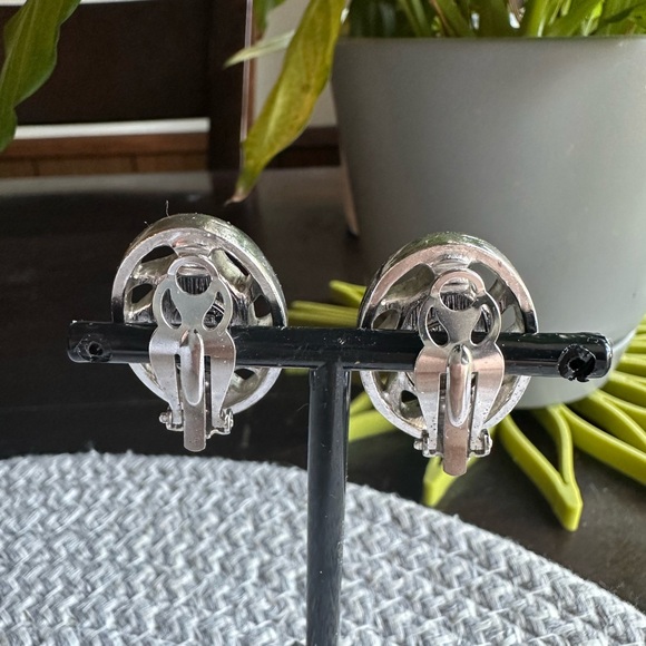 Givenchy Mother of Pearl Silver Earrings - Picture 3 of 6